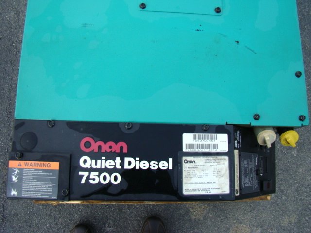 Used Onan Generator 7.5 Quite Diesel For Sale . Salvage RV Parts 