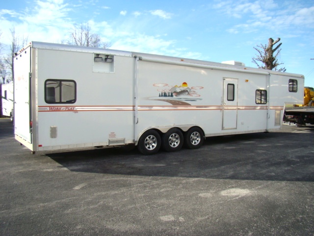 Used RV Parts 2008 WORK AND PLAY TOY HAULER MODEL 40FK 40FT FOR SALE 2008 Work And Play Toy Hauler