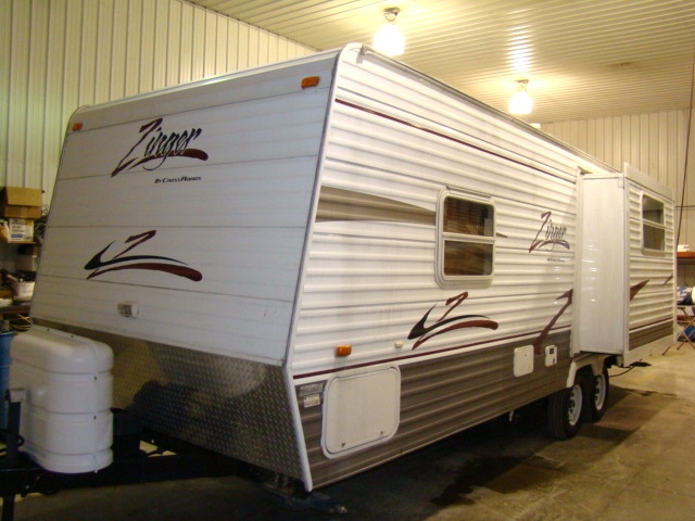2006 CROSSROADS ZINGER TRAVEL TRAILER FOR SALE 26FT 1-SILDE OUT Used RV Parts 