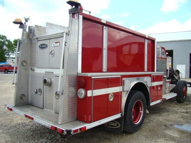 2001 E-ONE PUMPER FIRE TRUCK SPARTAN CHASSIS FOR SALE Used RV Parts 