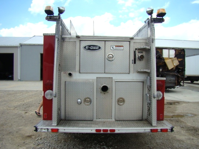 2001 E-ONE PUMPER FIRE TRUCK SPARTAN CHASSIS FOR SALE Used RV Parts 