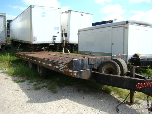 USED EAGER BEAVER EQUIPMENT TRAILER 25FT 20 TON FOR SALE Salvage RV Parts 