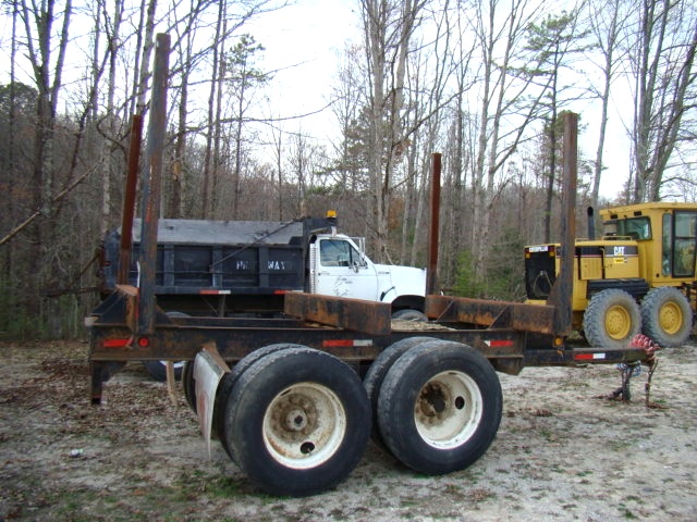 USED LOG TRAILER TWO AXLE PUP TRAILER FOR SALE Salvage RV Parts 