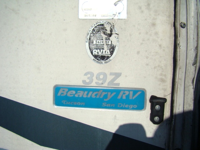 USED MOTORHOME PARTS 2003 FLEETWWOD BOUNDER 39 Z DIESEL Salvage RV Parts 