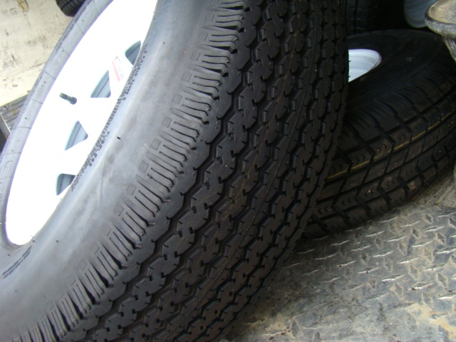 New Tires and Wheels Trail America ST225x75x15  6 Lug Rim Salvage RV Parts 