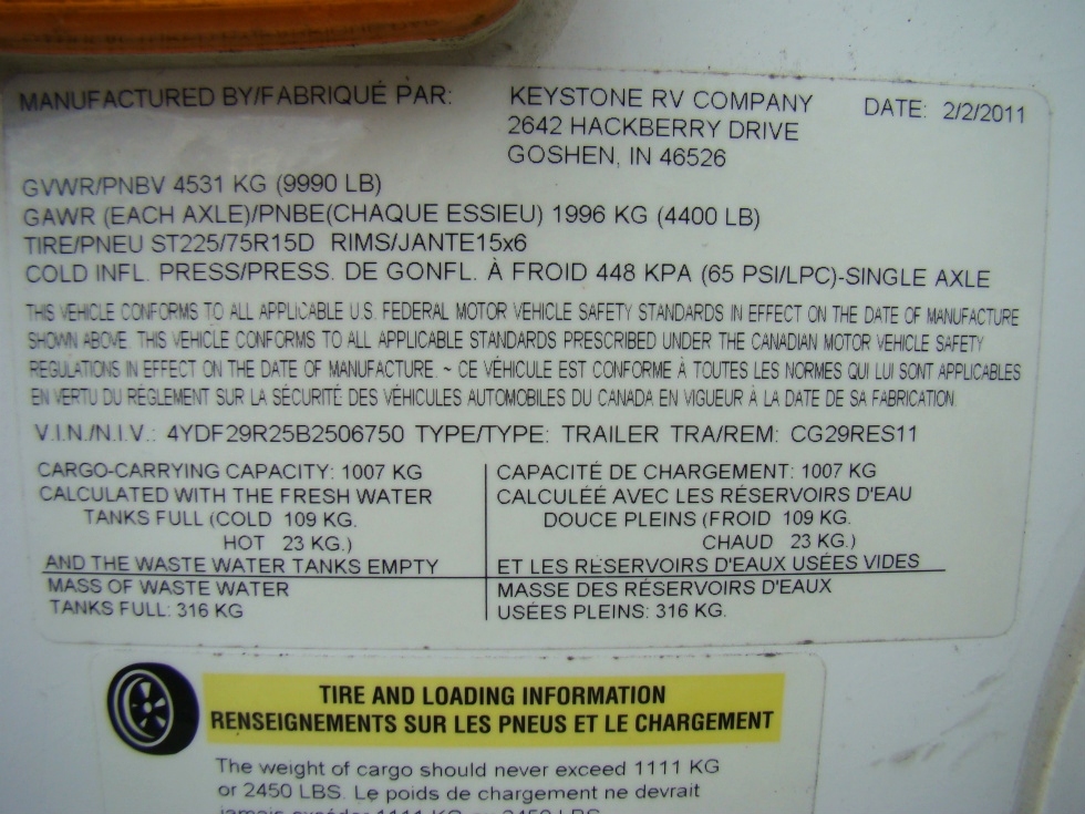 2012 KEYSTONE COUGAR LITE FIFTHWHEEL FOR SALE  Salvage RV Parts 