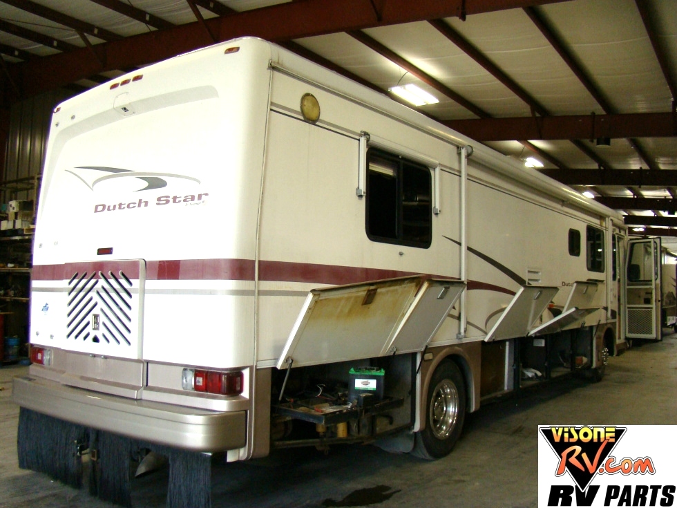 2001 NEWMAR DUTCH STAR MOTORHOME RV PARTS. CAT 3126 DIESEL ENGINE, ALLISON AUTOMATIC TRANSMISSION FOR SALE. NEWMAR CARGO DOORS, FRONT AND REAR CAPS. C Salvage RV Parts 